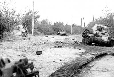 chars à La Fière-normandie 1944-82 US AB