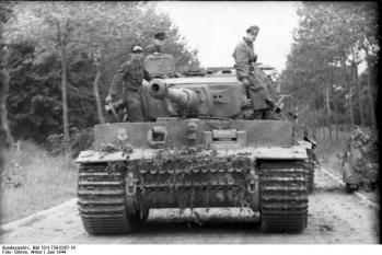 char allemand tigre-normandie 1944
