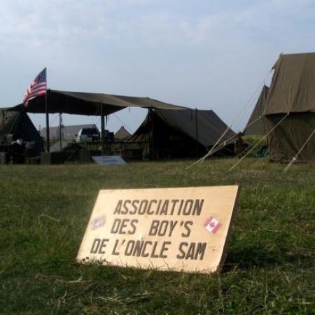 Camp reconstitué des first et 29th ID US