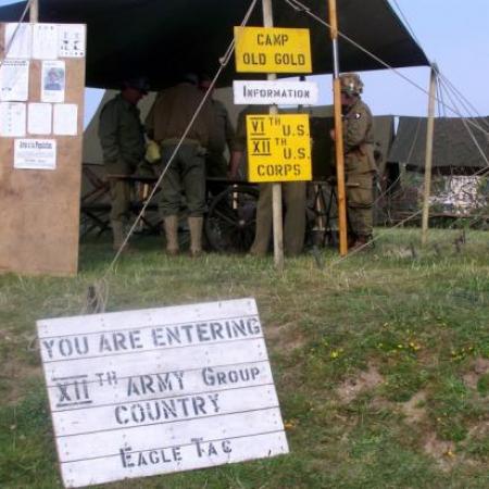 Camp reconstitué de Vierville sur mer