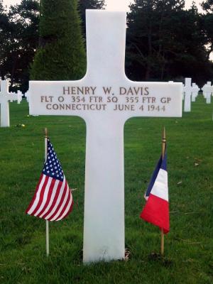 tombe Henry w Davis colleville-sur-mer