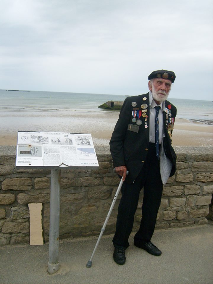 edwin Jeffery, vétéran du débarquement en Normandie le 6 juin 1944