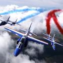 Patrouille de france lors du 75ème anniversaire du débarquement en Normandie