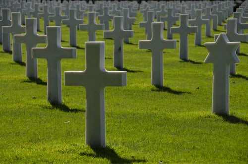 cimetière militaire américain de normandie sur Omaha Beach.